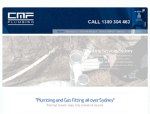 Tablet Screenshot of cmfplumbing.com.au